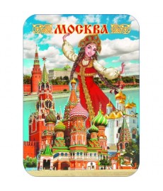 Магнит на картоне "Москва....