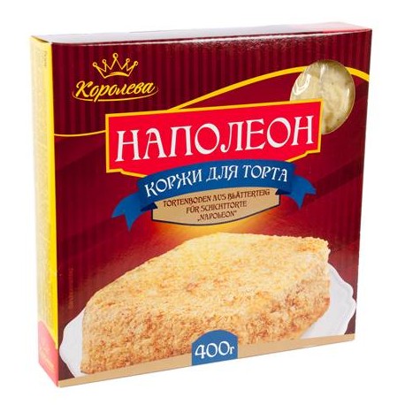 Королева Коржи для торта Наполеон 400g