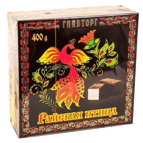 Главторг Райская птица Конф. Птичье молоко 400g