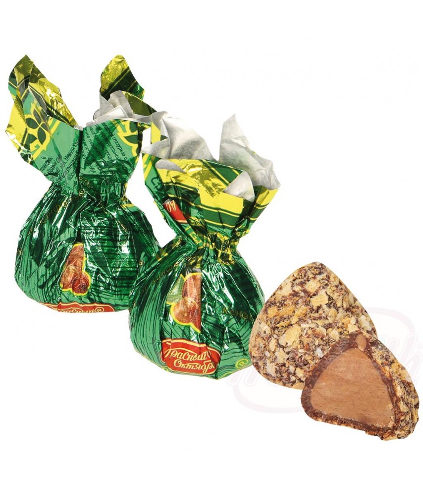 Конфеты "Ореховая роща" с арахисом в какаосодержащей глазури.100г