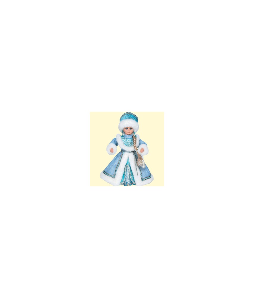 Figurine de la Fille des Neiges en bleu, avec un compartiment pour bonbons et cadeaux, 35 cm