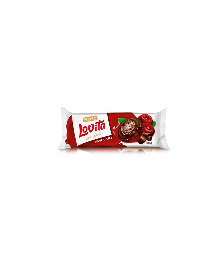 Biscuits Rosh "Lovita Jelly Cookies" cerise 135g