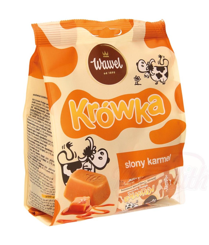 "Krowka slony karmel" Bonbon caramels à la crème avec sel.250 g