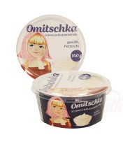 Bereiding van "Omichka" smeltkaas, gezoet, smeerbaar, vetgehalte.