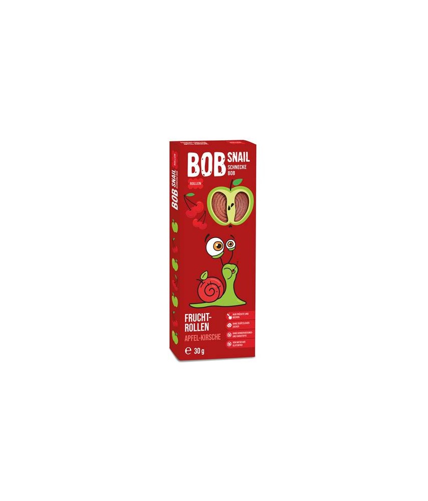 BOB SNAIL, natural apple-cherry sweets, 30gr