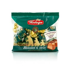 Bonbons Pobeda, saveur « Ours dans la forêt », assortiment, sans OGM, 250 g