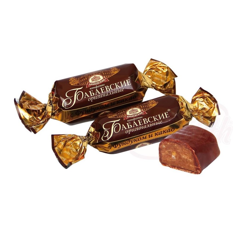 Confiserie à base de halva aux arachides avec noisettes glaçage au cacao "Babaevskie Originalnye"100г