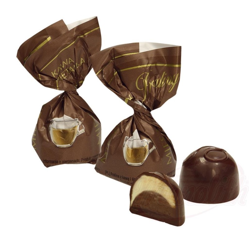 Confiseries doublement fourrées (café & café crème) dans un glaçage au cacao.100г