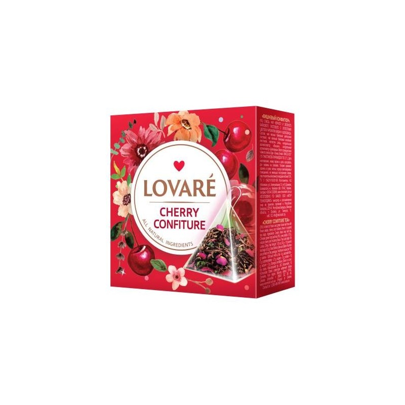 Lovare Thé  " Vishnevyi konfitur " 30 g (15*2 g)
