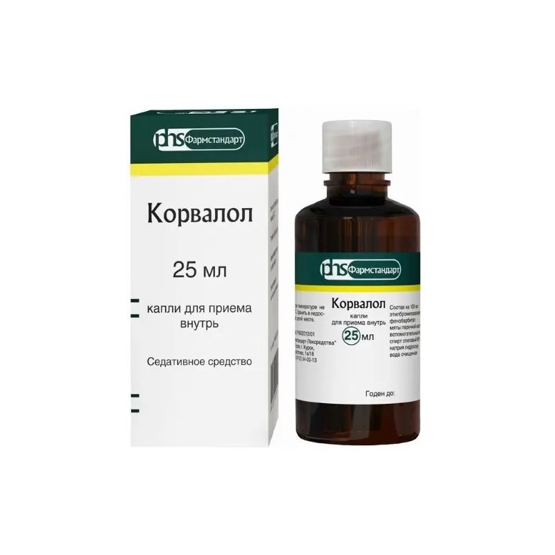 Corvalol gouttes de 25 ml pour administration orale